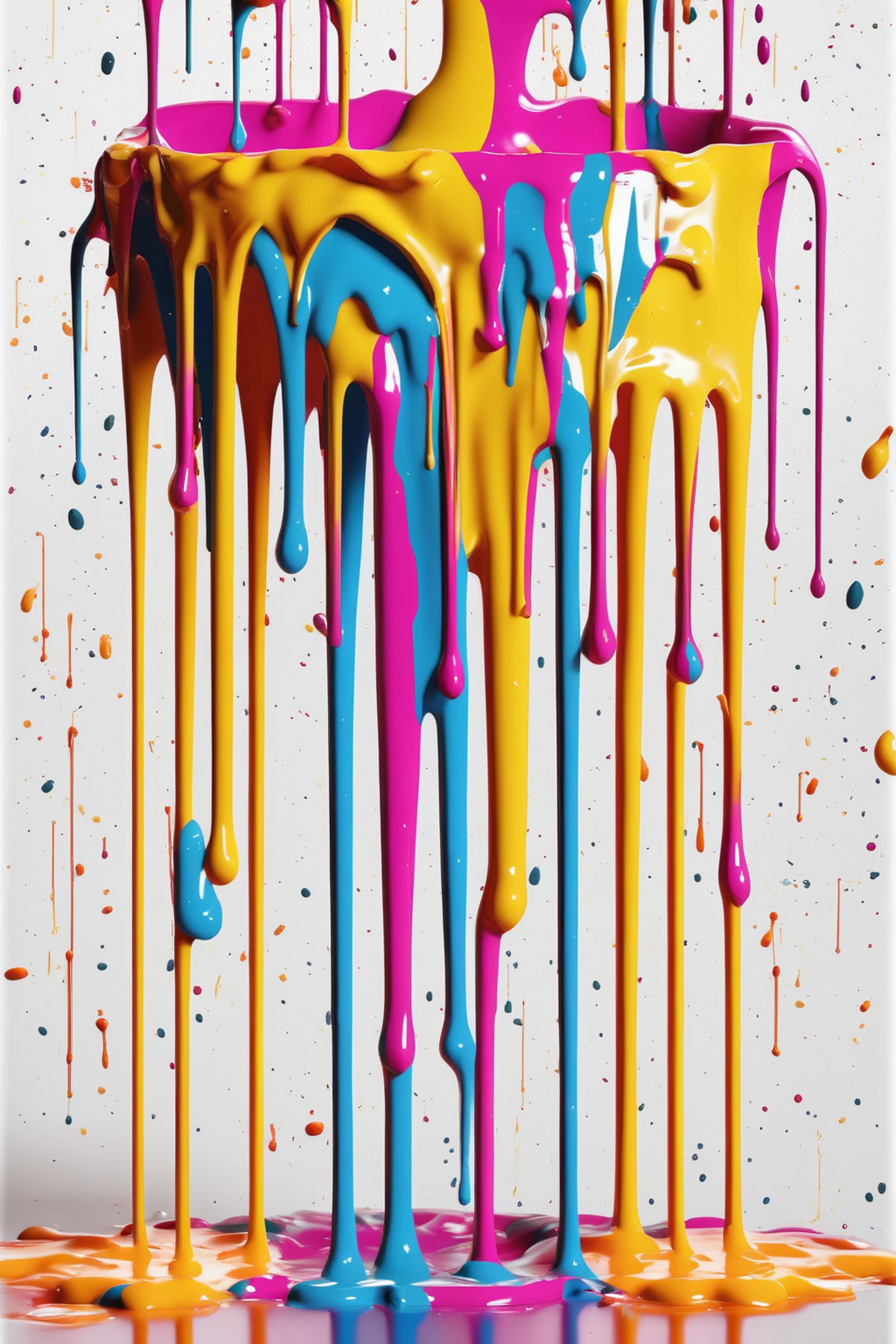 <lora:Dripping Art:1>Dripping Art - paint dripping - abstract - splatter - contrast - bold - bright - q 5